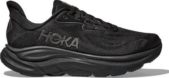 Hoka One One Womens Clifton 10 Running Shoes - Wide In Black/black