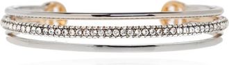 Tory Burch Armband met glinsterende kristallen - Dames - Armbanden - Grijs - ONE Size - Accessoires