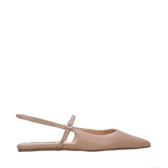 Steve Madden Ballerinas, female, Brown, Size: 8 1/2 US Leather Sandals with Instep and Back Strap