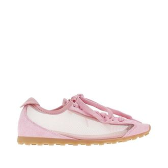 Jacquemus Nubuck leather and mesh Tennis sneakers Woman 36