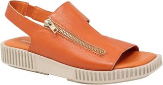 Django & Juliette Womens Inglish Sandals In Orange/almond