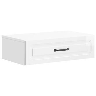 vidaXL Mesa Lateral Montada En La Pared Brillante 59 X 34,5 X 17 Cm Vidaxl