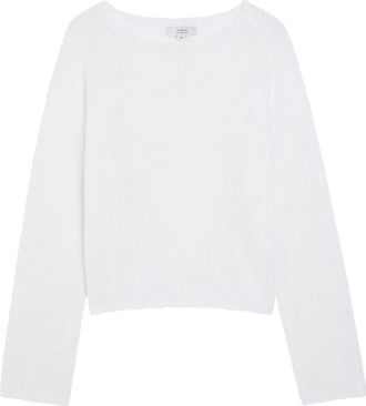 Vince Open-knit Cotton-blend Jumper - White - S (UK8-10 / S)