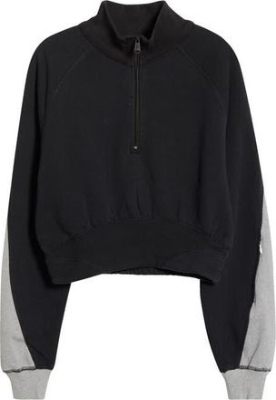 Free People FP Movement Out of the Park Half Zip Pullover in Black at Nordstrom, Size X-Large