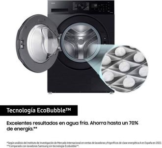 Samsung Lavadora Samsung Ww80cgc04dabec De 8kg Y 1400rpm Clase A Wifi