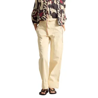 mare di latte Dames, Broeken, Beige, Maat: XS Katoen