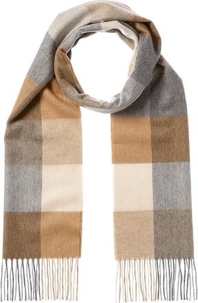 Amicale Cashmere Cashmere New Buffalo Check Cashmere Scarf