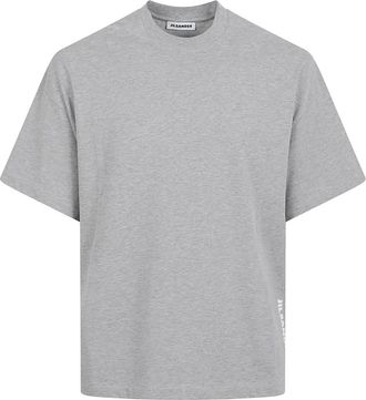 Jil Sander Katoenen T-shirt - Heren - T-shirts - Grijs - S - Katoen - Tops