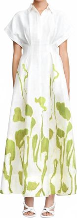 Acler Wedmore Midi Dress In Clover Canopy