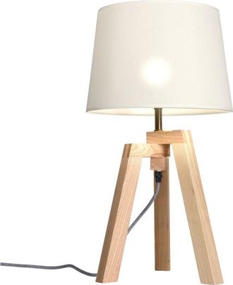 Steinhauer Steinhauer - Mexlite - lampada da tavolo - Sabi - legno - legno lino - ø 30cm
