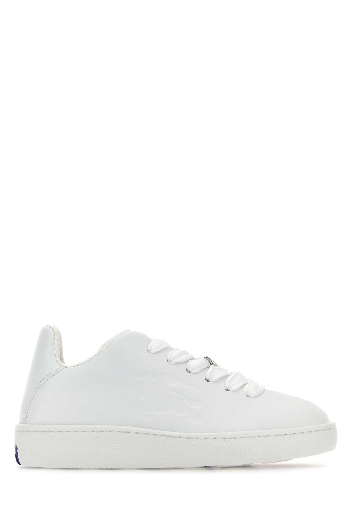 Burberry: White Leather Sneakers now up to −22% | Stylight