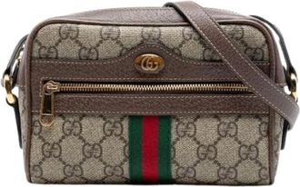 Gucci Pre-owned Cross Body Bags, female, Beige, Size: ONE SIZE Pre-owned Ophidia Cross Body Bag