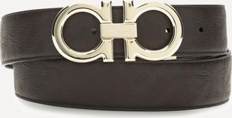 Ferragamo Reversible and adjustable Gancini Belt Male 105