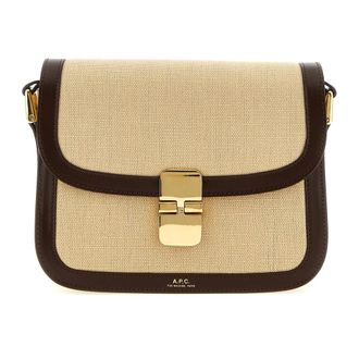 A.P.C. Small Grace Bag - female - A.P.C. - Cross Body Bags - Beige - ONE SIZE - Bags
