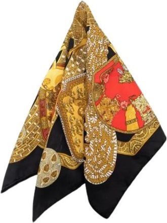 Herm&egrave;s Pre-owned Foulard en Soie Art des Steppes - - Pre-owned - Donna - Multicolore - ONE SIZE