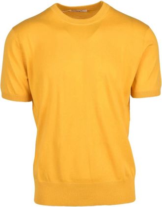 KANGRA Truien & Vesten, Heren, Geel, L, Katoen, Pullover met ronde hals