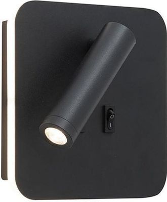 Rossini Illuminazione Rossini Illuminazione - Applique led 9w da parete orientabile nero alluminio 3000k cri80 ip20 fascio 30&deg; myw001n