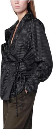 Dries Van Noten Shirts Zwart - Dames - Overhemden - Zwart - M - Overhemden