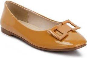 London Rag Nek Ballet Flat in Tan at Nordstrom Rack, Size 10