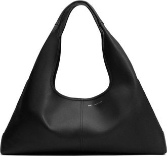 Ami Black Leather Trapezoid Bag