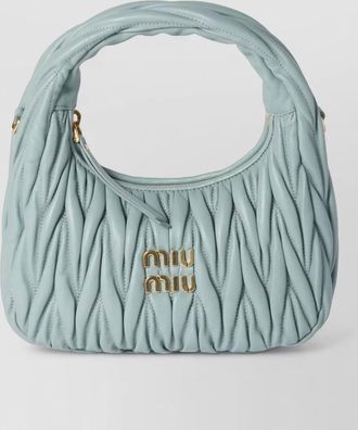 Miu Miu crossbody bag detachable strap gold tone hardware