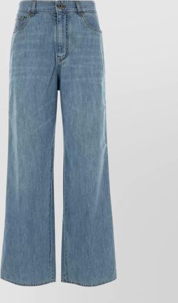 Miu Miu chambray straight-leg jeans