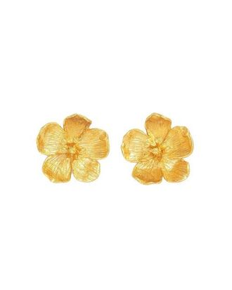Ottoman Hands Buttercup Flower Stud Earrings in Brass at Nordstrom