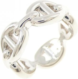 Herm&egrave;s Silver 925 Band Ring (Pre-Owned)
