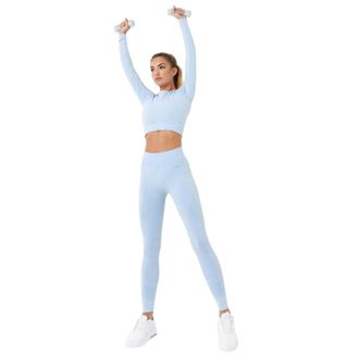 Usa Pro Naadloze leggings met hoge taille voor dames (Brunnera Blauw)