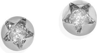 Alex and Ani Crystal Star Mini Stud Earrings in Silver at Nordstrom