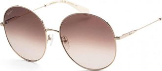 Ferragamo Womens SF299S-703-60 SF299S 60 703 Fashion Sunglasses - Gold - One Size
