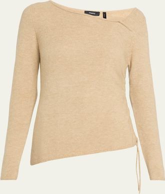 Theory Cashmere-Blend Asymmetric Sweater