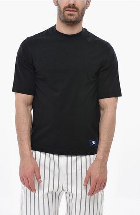 Burberry Crewneck Cotton T-Shirt in Solid Color size Xs