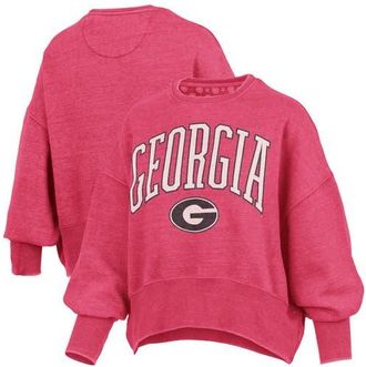 Pressbox Womens Pressbox Red Georgia Bulldogs Oversized Waist-Length Crewneck Sweatshirt at Nordstrom, Size Xx-Large