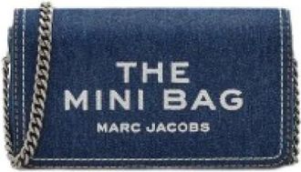 Marc Jacobs Denim Chain Mini Bag - Dames - Schoudertassen - Blauw - ONE Size - Denim - Tassen