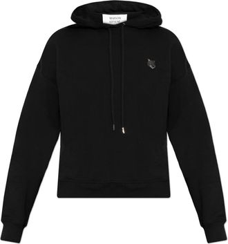 Maison Kitsun&eacute; Hoodie - Dames - Hoodies - Zwart - L - Katoen - Hoodies & sweatvesten
