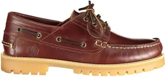Lumberjack Brown Leather Slip-On Mens Loafers