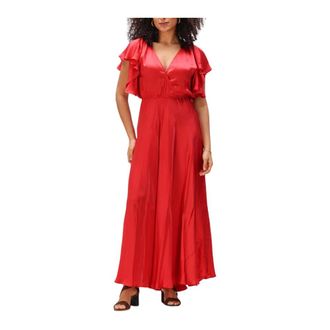 Mes Demoiselles... Kleedjes, Dames, Rood, M, Cascais Maxi Jurk