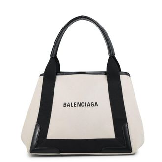 Balenciaga Black Canvas Handbag Tote Bag (Pre-Owned)