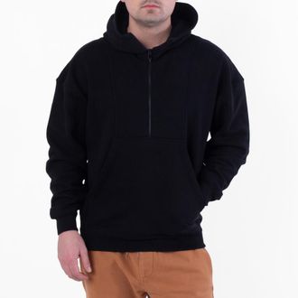 Saint Laurent Half-Zip Hoodie, Size X-Large