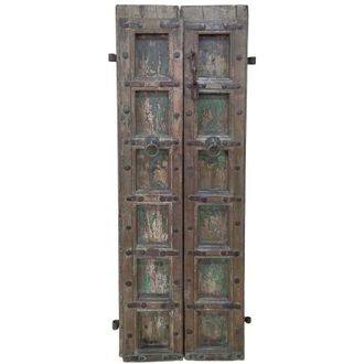 Wanderlust Deco Puerta De Madera Artesanal 59x4x188h Cm