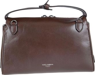 Dolce & Gabbana Vittoria Schoudertas - Heren - Handtassen - Bruin - ONE Size - Leer - Tassen