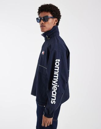 Tommy Jeans Heritage - Giacca a vento blu navy