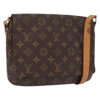 Louis Vuitton Pre-owned Cross Body Bags, female, Brown, Size: ONE SIZE Pre-owned Canvas Cross Body Bag