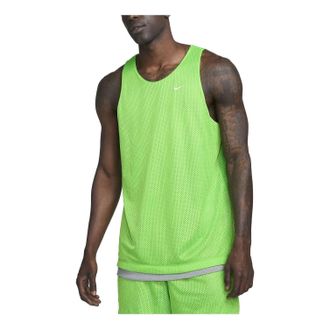 Nike Dri-FIT Standard Issue Quick-Dry Reversible Basketball Jersey Light Green Grey DQ5732-313