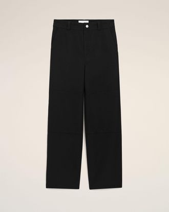 Ami Black New Wool Worker Trousers Black - XXL - for Men