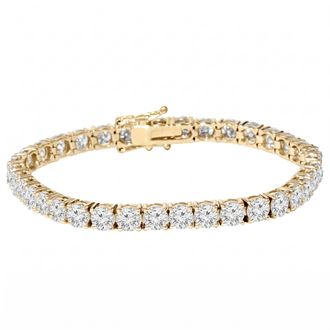 Pompeii3 9 1/2 ct Diamond Tennis Bracelet 14K Yellow Gold 7