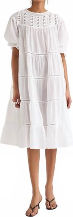 Merlette Aurora Midi Dress In White