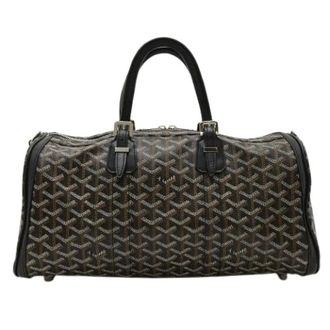 Goyard Pre-owned Croisiere 40 Handbag PVC Coated Canvas - Dames - Pre-owned - Bruin - Maat: ONE Size Leer