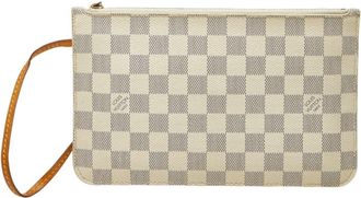 Louis Vuitton White Pvc Leather Pouch (Pre-Owned)